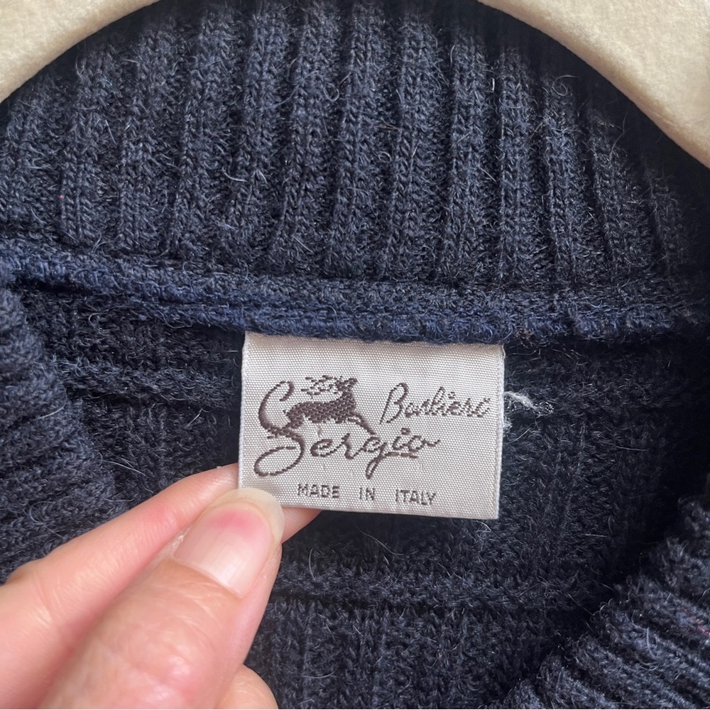 Vintage Sergio Barbieri Alpaca Wool Duck Sweater Italy L - Picture 5 of 8